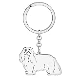 DOWAY Lindo llavero de Chihuahua Husky Corgi Cavalier King Charles Labrador Dog Stuff Gifts