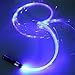 LED Fiber Optic Whip, 6ft Optical Pixel Light-up Whips, 360° Swivel, USB Rechargeable, 3 Glowing Modes, Parties Toy