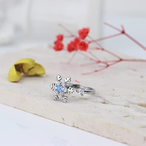 Silver Anxiety Ring For Women, Fidget Rings For Anxiety For Women, Fidget Ring For Daughter From Mom, To My Daughter Fidget Handmade Rings, Adjustable Open Rings… #TOP5