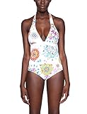  Desigual Damen Biki_Turin Italy Monokini, Weiß (White 1000), 70 (Herstellergröße: S)