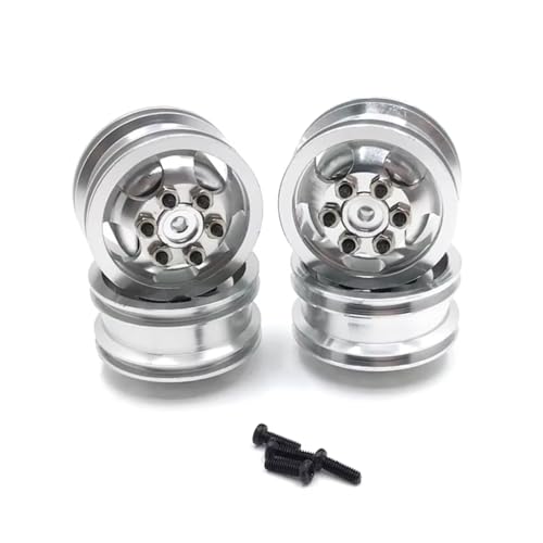 RC�^�C���p�[�c For WPL C14 C24 C34 C44 B14 B24 B16 B36 4WD ���^���z�C�[�� RC�J�[ �g���b�N�ԗ� �p�[�c �A�N�Z�T���[ �A�b�v�O���[�h ���� �C��(Silver)