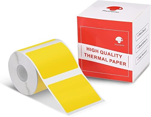 Phomemo self-Adhesive Transparent Thermal Label,40mm × 60mm Multifunctional Transparent LabelCompatible with Phommeo M110 M120 M220 M200 Printer, 130 Labels/roll (Transparent Label)