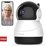 Victure 1080P Cámara IP WiFi,Cámara de Vigilancia FHD con Visión Nocturna, Detección de Movimiento,Audio de 2 Vías, 2.4GHz WiFi, Compatible con iOS/Android