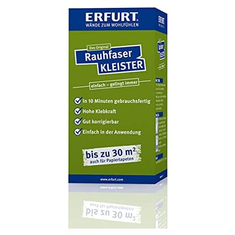 Erfurt Tapetenkleister Rauhfaser Kleber Papiertapeten Kleister 200g, Raufaserkleister korrigierbar Cover