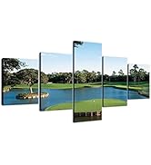 Artbrush Tower TPC Sawgrass Golf Course Wall Art for Office Tpc Sawgrass Picture Poster Canvas Pr...