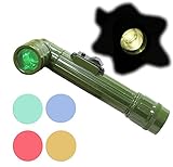 GLOW PRO Military-Style Camouflage Flashlight | 6.25' (15.9 cm) | 4 Interchangeable Color Filters | Ergonomic Design | Portable & Durable