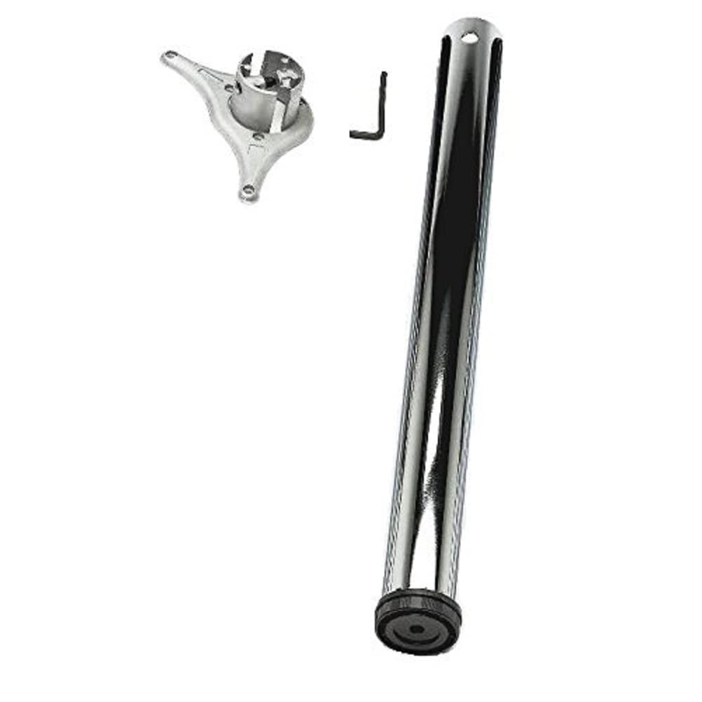 Merriway® BH01717 Adjustable to 900mm (36 inch) 60mm Dia. Breakfast Bar/ Table Leg and Fixings Chrome