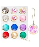 Mr. Pen Crystal Mini Ornaments, 1.18', 12 pcs, Multicolor, Iridescent, Hanging Crystals for Christmas Tree Decoration