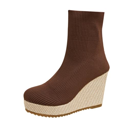 Bottes à talon incliné confortables pour aller au bureau en café 40