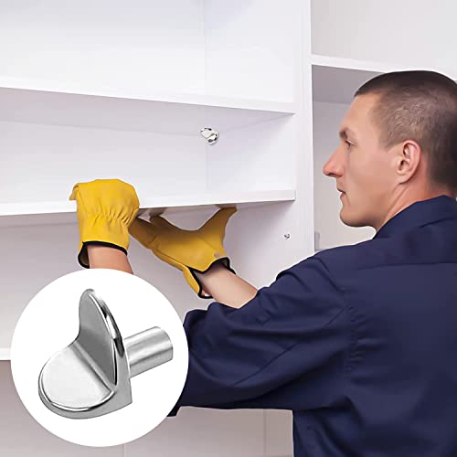 Shelf Support Pegs 20Pcs 5mm L Shape Metal Shelf Pegs for Kitchen Cabinet Bookcase Closet Wardrobe Cupboard Wood Glass Shelves Supports - Image 4