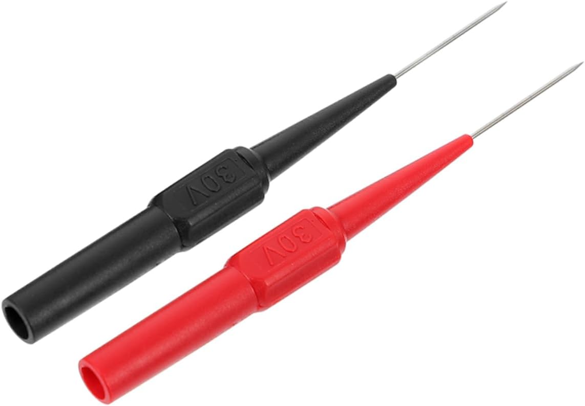 Cabilock 2pcs Stainless Steel Multimeter Probe Pins for Car Circuit Testing
