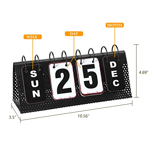 Eruiyinmetaldeskcalendarstandingflipdesktopperpetualflipcalendarwithlargedisplayfarmhousevintagedailyflipcalendarforhomeofficedecorreusableyearly  Urban Country Home Decor Eruiyin metal desk calendar standing flip desktop perpetual flip calendar with large display farmhouse vintage daily flip calendar for home office decor reusable yearly  urban country home decor