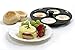 Norpro 992 Nonstick 4-Egg Poacher, 8.5 inch, Black