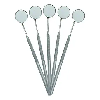 ADDLER DETAL MOUTH MIRROR TH 5 MM SERRATED HANDEL SIZE 5 QTY- 5 ADDLER