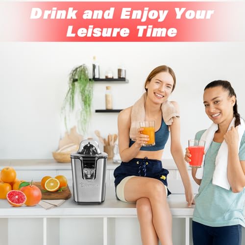 PRAMEDIA 40W Electric Citrus Juicer with Dual Cones — view 7