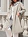 Tankaneo Womens Long Trench Coat Single Breasted Oversized Windproof Overcoat Fashion Outerwear