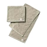 [ aso ] スリムフェイス 今治タオル 2枚セット 中厚 22×82cm 綿100% 日本製 moffin モフィン 2枚セット 柄なしベージュ cy-mf319-sf2-a-be