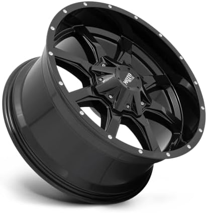 Miniatura 7 de Moto Metal 16X8 6X1205.5 4.5 0.000 in NEGRO BRILLANTE CON LABIO MILLED PUNTO - MO970680783A00US