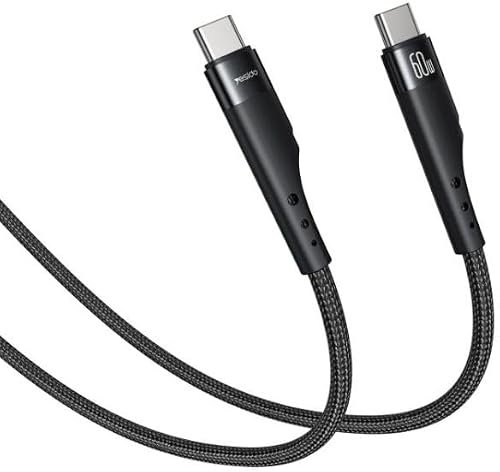 CA116 3 Meter Data Cable Type-C to Type-C – 60W PD Fast Charging | Nylon Braided, 60W Power Delivery, Data Transfer, Durable Connectors, Tangle Resistant