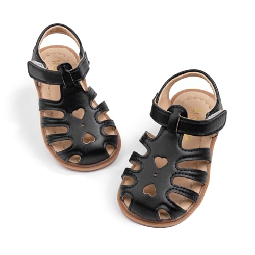 Image of Meckior Toddler Girls Sandals for Little Girls Wedding Dress Sandals Open Toe Non-Slip Summer Beach Pool Shoes (Toddler /Little Kid)