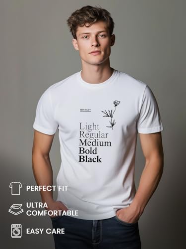 Image of Nobero Men's Regular Graphic Printed T-Shirt for Men | Soft Cotton | Classic Fit | Printed Casual Tshirt for Men