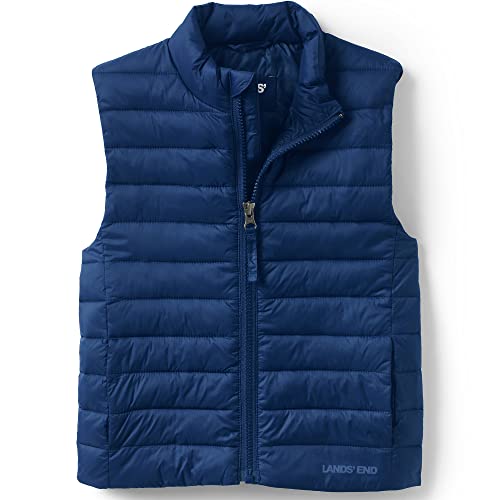 Lands' End Kids Thermoplume Vest Deep Sea Navy Kids Medium cover