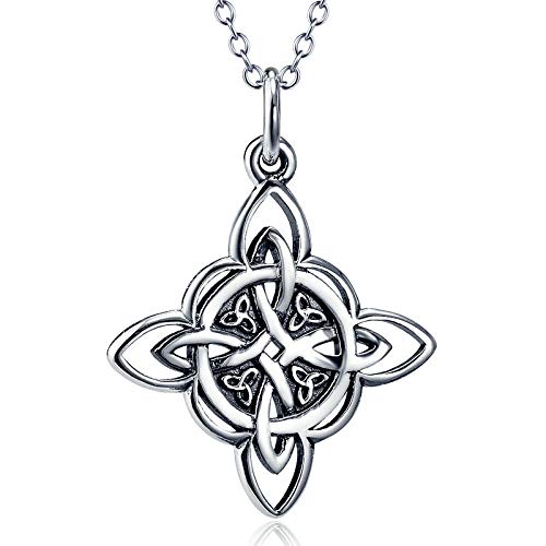 Collier Croix Viking en argent 925 avec pendentif antique pour homme