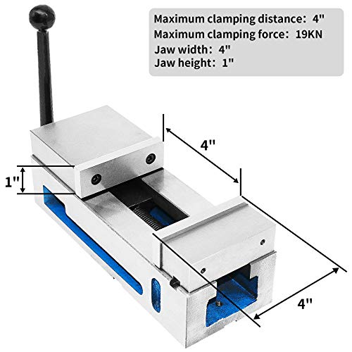 SENDUO 4" CNC Vise Clamp Vice Precision Vise Milling Drilling Machine Super-Lock