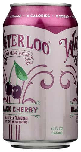 Image of Waterloo Sparkling Water Waterloo Black Cherry Sparkling Water, 12 Fl Oz