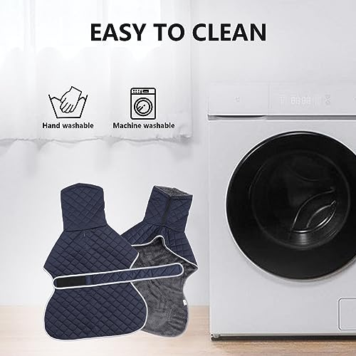 Geyecete Winter Windhunde Mantel,Warm Hundejacke mit Fleecefutter,wasserdicht,Winddicht,Verstellbarer,Hunde Pullover fur Wandern,Klettern,für Windhunde/Whippet/Lurcher-Blau-M