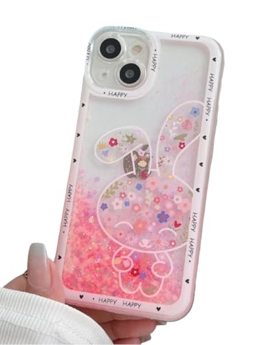 Image of PEEPERLY Back Cover Case for iPhone 15 Pro Scratch Resistant Anti-Slip TPU Shockproof Protective Durable Luminous Charming Floral Case for Girls & Women(Pink)