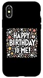 Photo Gallery custodia per iphone x/xs happy birthday to me colorful confetti stars fun celebration Photo Gallery custodia per iphone x/xs happy birthday to me colorful confetti stars fun celebration