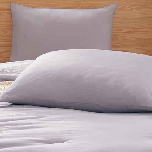 Image of Twin XL Comforter Set- 5 Pieces Prewashed Bed in a Bag Twin Bedding Sets | Soft All Season Comforter with Sheets, Pillow Sham & Pillowcase, Lilac