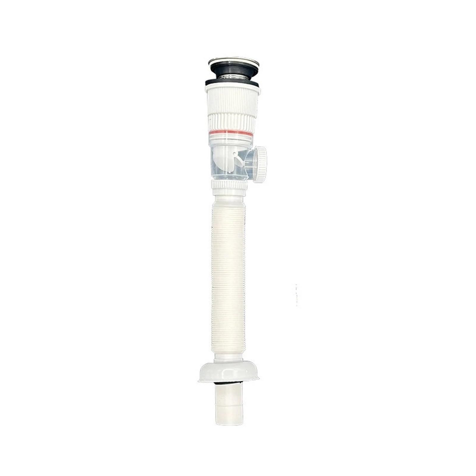 Tuyau de vidange de lavabo flexible évacuation double usage horizontal vertical 3PC
