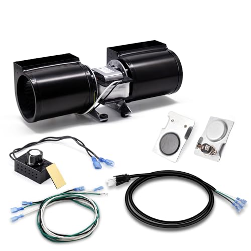 Image of GFK-160A Fireplace Blower Fan Kit, GFK-160 GFK160 for Quadra-Fire, Heat N Glo, Hearth and Home, Heatilator, Fasco, Superior, GTI, Jakel, Royal, Regency Fireplaces, DV3732, 7100, 6000CLX, SL-750TR.