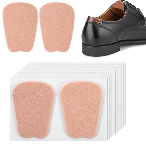 10 pares de almohadillas para lengüeta de zapato adhesivas miniatura 1
