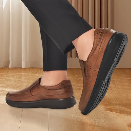 Men's Casual Dress Loafers,Comfortable Slip on Shoes for Men,Lightweight Walking Shoes for Office Driving,Mocassins Pour Homme - Image 4