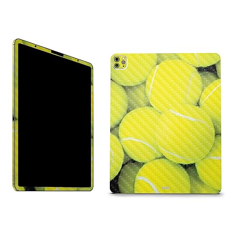 Image of MightySkins Carbon Fiber Skin Compatible with Apple iPad Pro 12.9 inch M2 6th Gen (2022) Full Wrap Kit - Tennis is Life | Protective Durable Textured Carbon Fiber Finish | Easy to Apply | Made in The USA