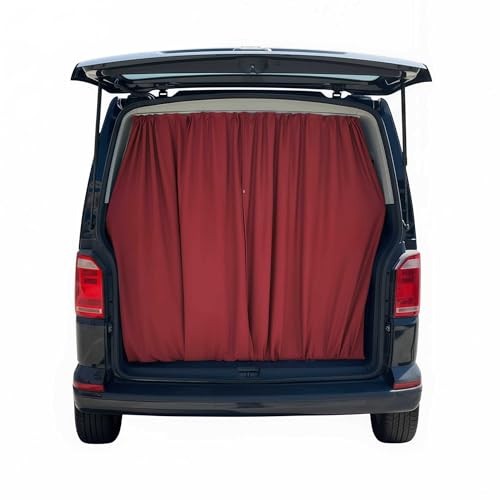 Cortinas de puerta trasera para Peugeot Expert L1 rojo Tela