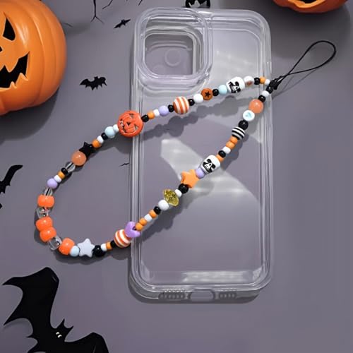 Image of Cute Beaded Camera Wrist Strap for Phone, Digital Camera Charm Lanyard, Pearl Beaded Chain for Bag Keychain Gift