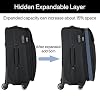 Hanke 28 Inch Luggage with Spinner Wheels Expandable Large Suitcase with Wheels Softside Check in Luggage Rolling Suitcase with Lock Lightweight Travel Luggage for Men and Women.(Coffee) #4