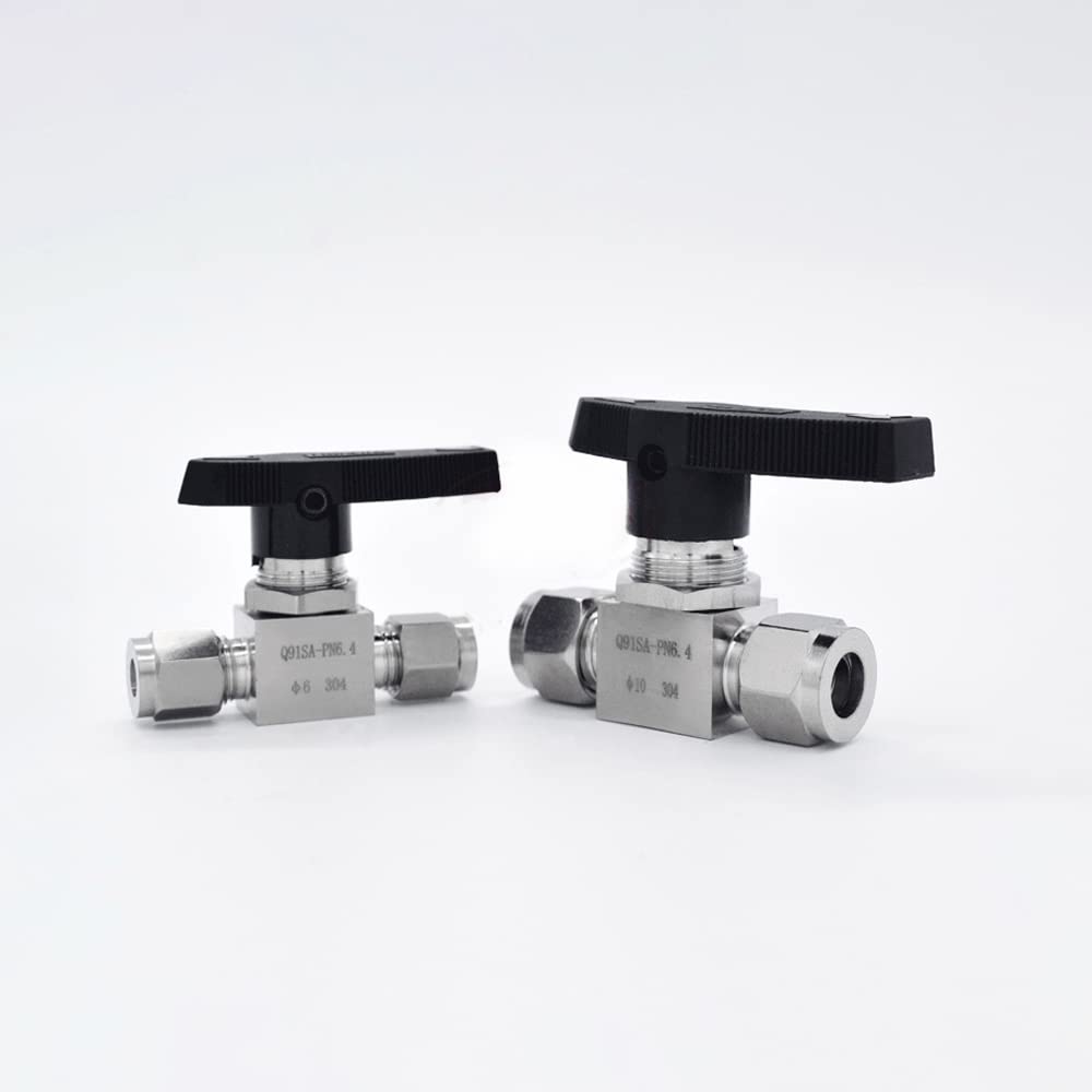 0.3 cm 0.6 cm 1 cm 1.3 cm 1.3 cm 1.9 cm 3 4 6 8 10 12-25mm OD Tube Kompresyjny Zawór kulowy 316 304 Woda Gaz Paliwo (8 mm, SS304)
