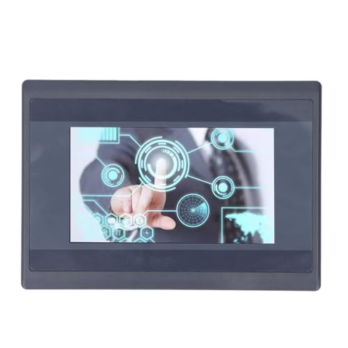 PLC Touch Screen All in One, DC24V 4.3in PLC HMI All in One Low Power Consumption Relay Output with Fixing Accessories for Intelligent Controller
