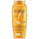 L'Oréal Paris - Shampooing Nutrition Profonde - 8 Semaines de Nutrition & Brillance - Tous Types de Cheveux Secs - Enrichi en Huiles Rares de Marula & Camélia - Elseve Huile Extraordinaire - 300ml