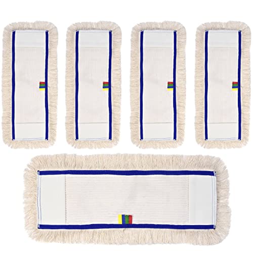 Profi Wischbezug aus Baumwolle | 50cm Breite | 5er-Pack | für alle Bodenarten und Bodenwischer | Ersatzbezug zur Schmutzaufnahme mittels Wischmopp