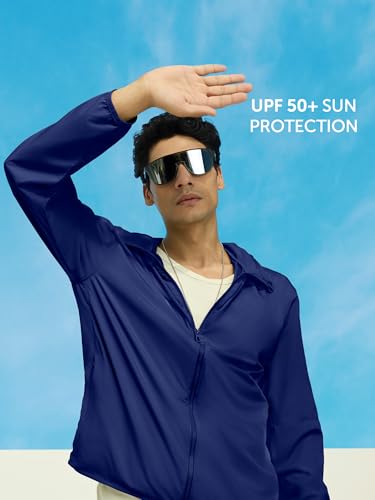 Image of XYXX Men's UV Protection SunScreen Parka Jacket | Sun & Pollution Protection Clothing | Lightweight and Quick Dry with UPF 50+ Protection for Outdoors