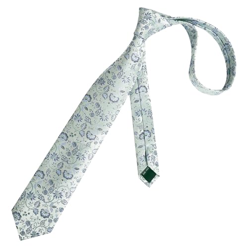 Image of Alizeal Mens 3.15inches Leaf Flower Pattern Tie Set