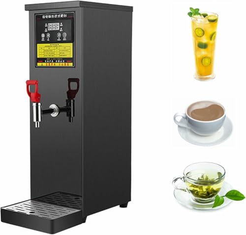 BTOIASYHF Caldera De Agua Caliente Automática Comercial, Dispensador De Agua Caliente De Sobremesa De 50 L/h con Panel De Control Inteligente, Control De Temperatura De 40-100 ℃, Grifo Antigoteo