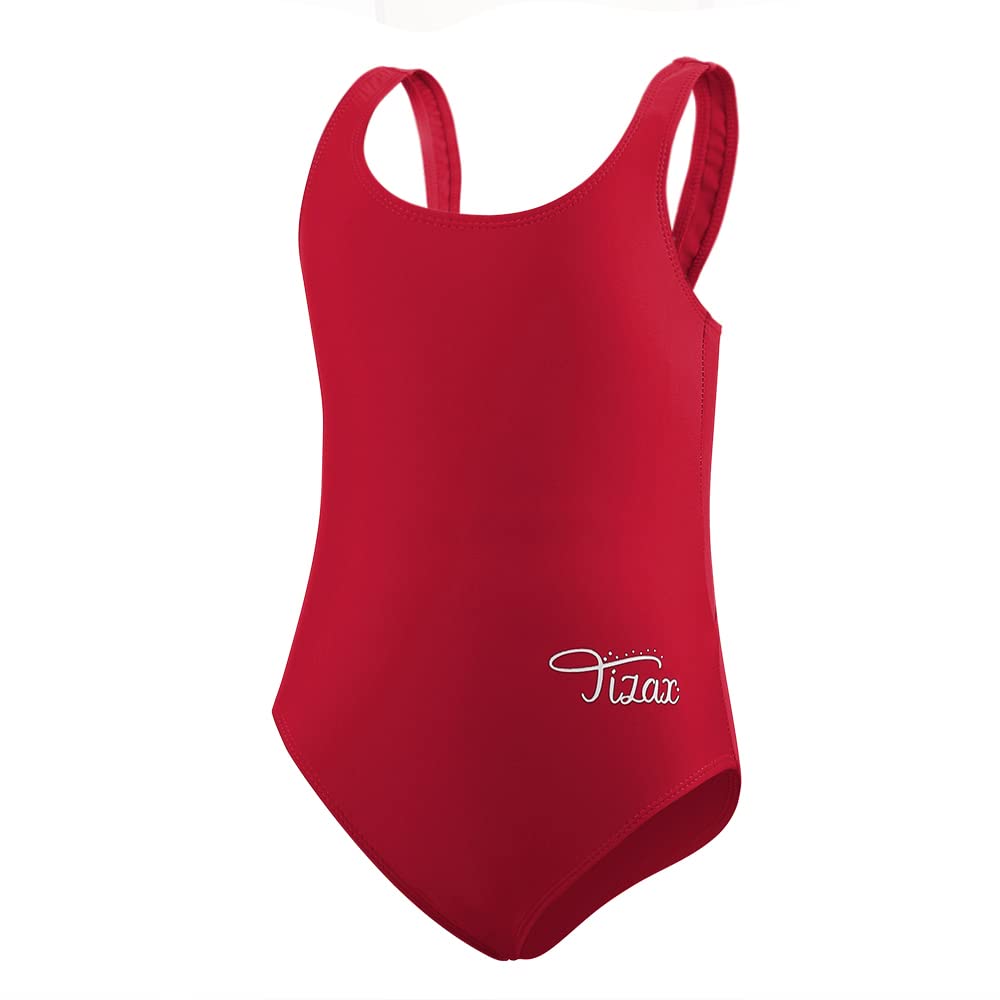 TIZAX Traje de Baño de Una Pieza para Niña UPF 50+ Bañador Deportivo para Niñas Racerback Correa Gruesa