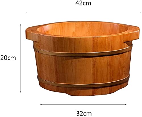 Balde de Madera para Baño de Pies Natural y Resistente miniatura 3